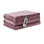 Elektrisch verwarmd deken 72" x 84" volledige maat flanellen stof met 4 verwarmingsniveaus & 10 uur automatische uitschakeling, ademend warm en wasbaar voor zacht en bed - lichtgrijs