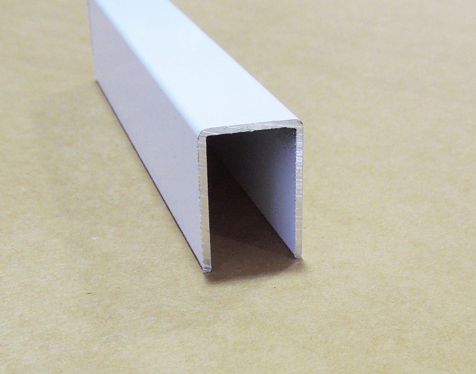 Sliding Screen Door Track - Top U Channel 5/8" Wide x 1" Deep (White, 96")