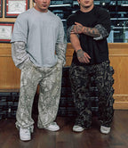 MSBESYOR Mens Baggy Camo Graphic Print Sweatpants Workout Athletic Joggers Pants for Men Wide Leg Hunting Sweat Pant