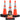 Xpose Safety 28 Inch Orange Slim Line Traffic Cones with 6" & 4" Collars, 24 Pack Multipurpose PVC Plastic Safety Cone for Parking, Soccer, Caution, Kids & Construction - DOT Approved