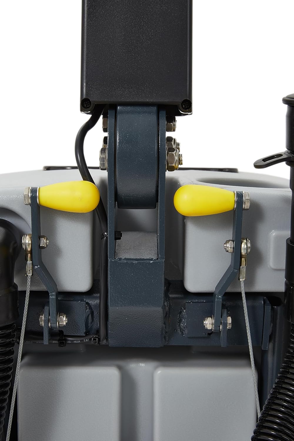 Battery Powered Walk Behind Floor and Carpet Scrubber Buffer Polisher Machine, 16" Brush, 21.5" Squeegee Width, 6.5 gal Tank, Brush Speed 200 RPM, Includes a Hard Brush Soft Brush and 3 Scouring pads