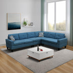 Ball & Cast Calico 4-Piece Couch Living Room Couch Set with Sofa and Loveseat,Modular L Shaped Sectional Couches w/Free Combination and Wood Frame,Furniture for Apartment,Studio,Office,Pale Green