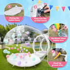 Bubble House aufblasbares PVC-Bubble-Zelt, kommerzielles 10FT Bubble mit UL-Gebläse & Pumpe für Kinder/Erwachsene, Party, Geschlechtsenthüllung, 10FT Durchmesser Bubble, 6FT Tunnel