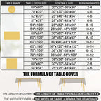 Smiry Square Table Cloth, Waterproof Heavy Duty Vinyl Tablecloths, Wipeable Washable Table Cover for Kitchen and Dining Room (Baby Blue, 54" X 54")