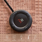 Verwarmd deken elektrisch deken plaid 50''X60'' - verwarmingsdeken met 6 warmtestanden - 2-10 uur automatische uitschakeling, ETL gecertificeerd, wasmachinebestendig (zwart)