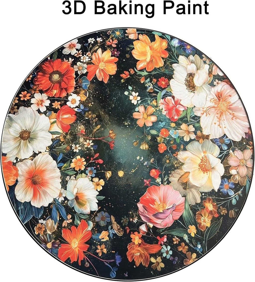 Round End Table, Small Round Drink SideTable, 3 Legged Living Room End Tables, Mid Century Modern Small Coffee Table for Bedroom Balcony Living Room (15.75" D x 18.5" H)