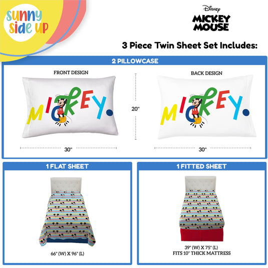 Sunny Side Up Minecraft Creeper & Animals Twin Sheet Set - 3 Piece Kids Bedding Set Includes Pillow Cover - Super Soft Microfiber Sheets