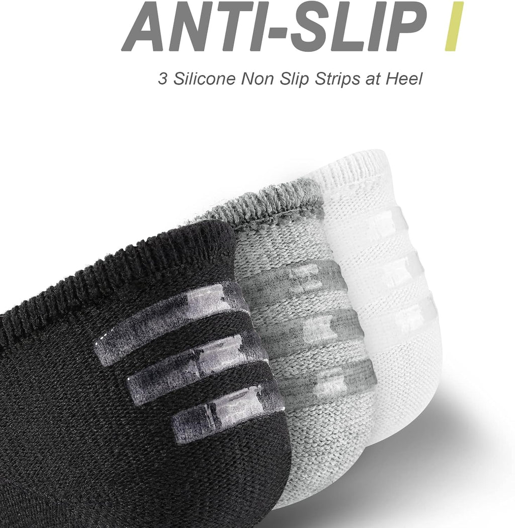 IDEGG No Show Socks Womens and Men Low Cut Ankle Short Anti-slid Athletic Running Novelty Casual Invisible Liner Socks