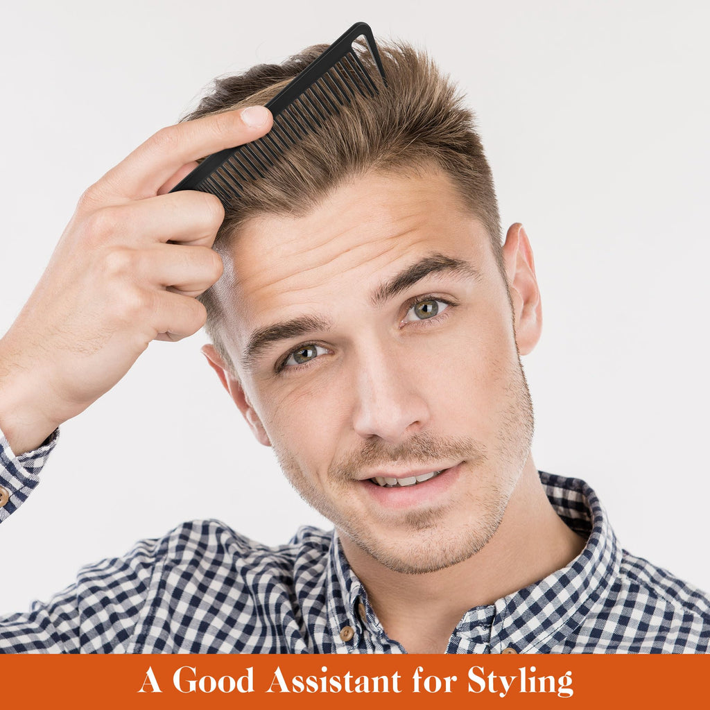 مجموعه ۴ عددی شانه حرفه‌ای SALONSILK، شانه‌های دندانه‌دار پهن، دندانه‌دار باریک و دم موش، مناسب برای بافت، کوتاهی، آرایشگری، حالت‌دهی و تقسیم موهای فر برای مردان و زنان