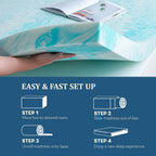 EGO Topper 2 Inch Full Memory Foam Mattress Topper, Cooling Gel Foam Mattress Topper for Pressure Relief, Ventilated Design Bed Topper in a Box, CertiPUR-US Certified, 54"×75", Medium