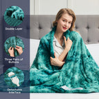 Manta Elétrica Aquecida OCTROT - Manta de Aquecimento em Sherpa de Lã para Sofá, Manta de Aquecimento de Pelo Sintético para Colo com Temporizador de 5 Posições e 10 Níveis de Aquecimento, Certificação ETL&FCC, para Adultos