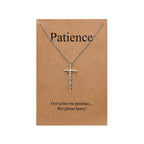 Lcherry Faith Cross Pendant Necklace for Women Religious Christian Jewelry Mother's Day Gifts for Women
