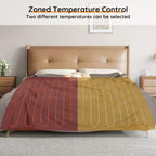 Couverture chauffante électrique DUODUO 72"x84" en polaire corail chaude avec 4 réglages de chaleur et arrêt automatique de 10 heures Protection contre la surchauffe - Gris 