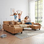 Large Modular Sofa, 248'' Sectional Sofa, Living Room Couch Sets with Storage, 16 Seats Big Couch for House, Office,Villa, Tan