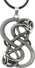 HAQUIL Snake Necklace, Norse Loki Snake Serpent Symbol Pendant, Viking Jewelry Gift for Men and Women