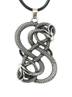 HAQUIL Snake Necklace, Norse Loki Snake Serpent Symbol Pendant, Viking Jewelry Gift for Men and Women