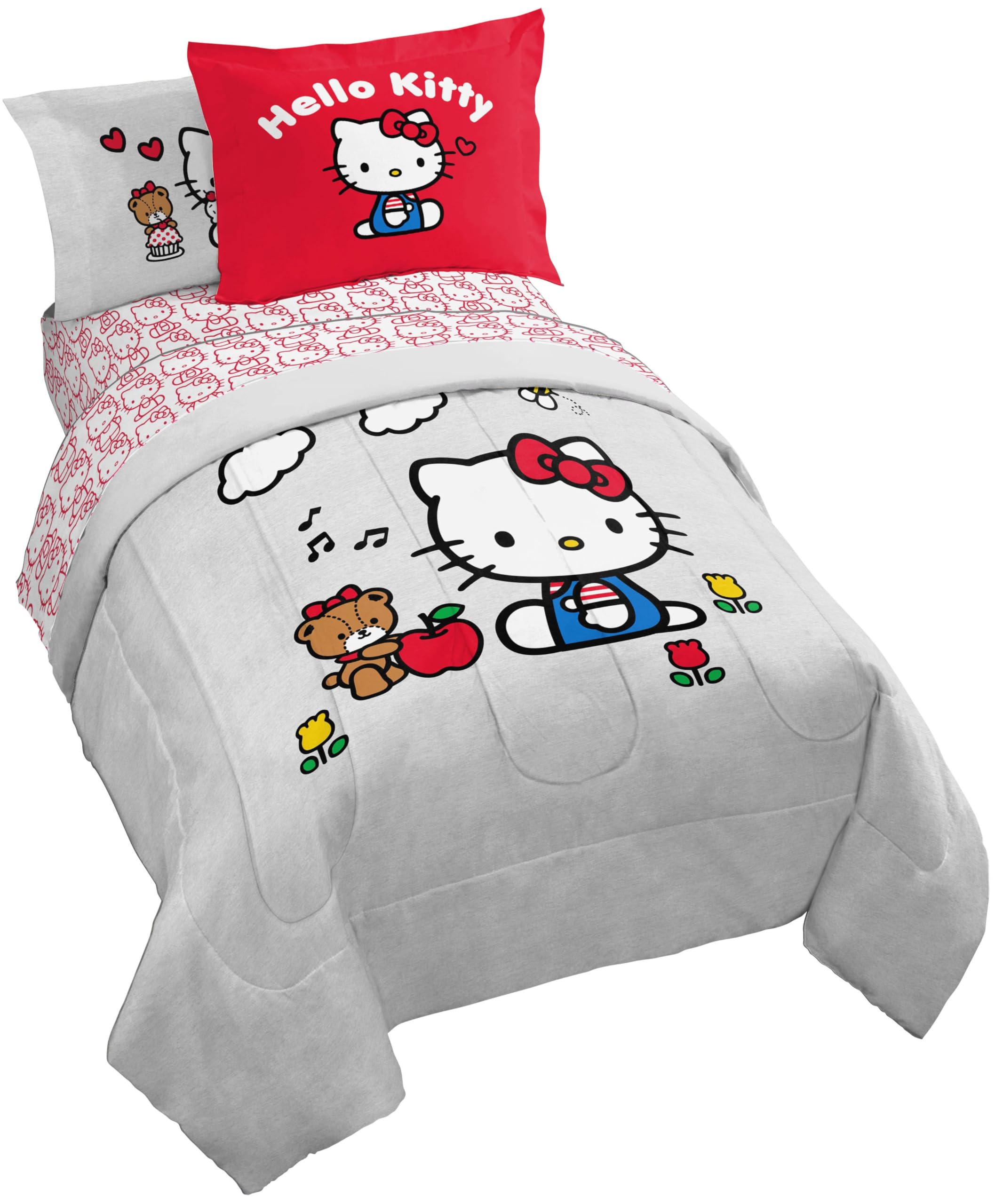 Jay Franco Minecraft Creeper Queen Comforter Set - 7 Piece Gamer Bedding Includes Sheet Set & Pillow Covers - Super Soft Checkered Bedding