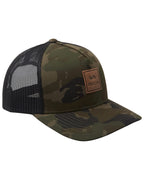 RVCA Men's Adjustable Snapback Brim Hat, Curved Trucker/Camo, One Size