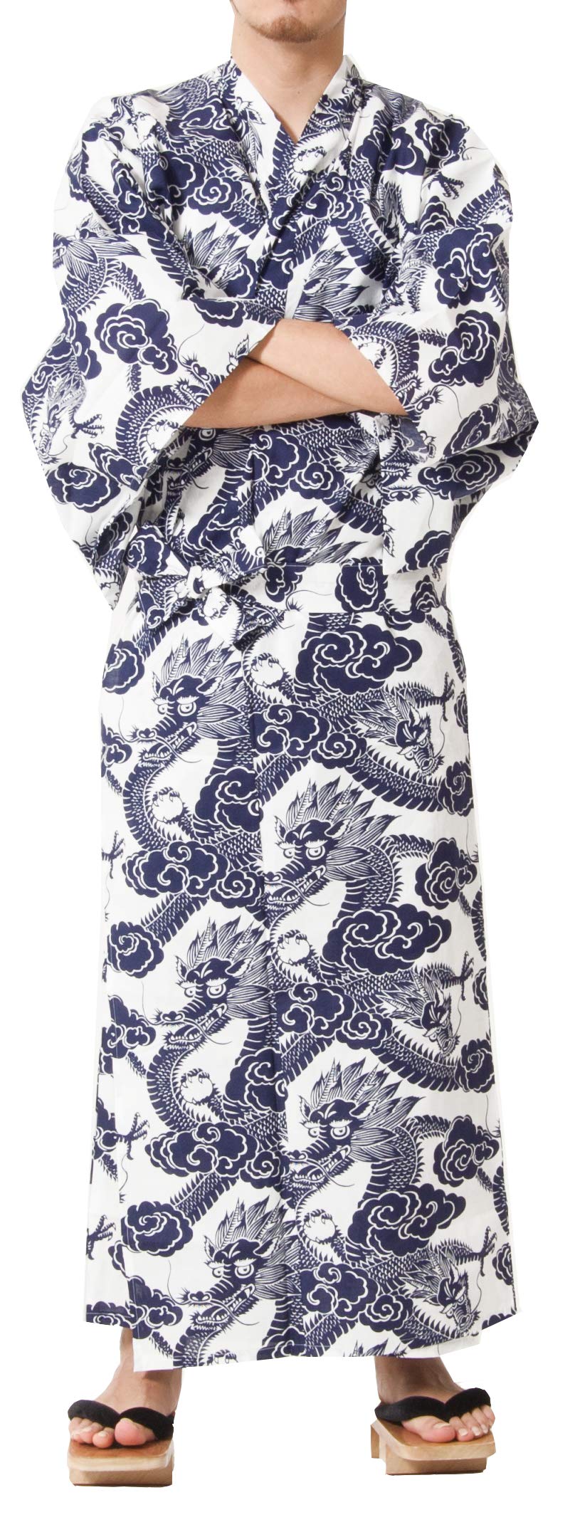 Dita Tokyoin Traditional Made In Japan Cotton Yukata Robe (Japanese Pajama Kimono) Easy Wearing set2