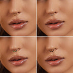 Jstyle 5Pcs 316L Surgical Steel Septum Rings Nose Rings Hoop 16G 18G 20G Hinged Clicker Hoop Nose Rings for Women Men Cartilage Hoop Earring Lip Helix Rook Tragus Conch Septum Nose Piercing Jewelry
