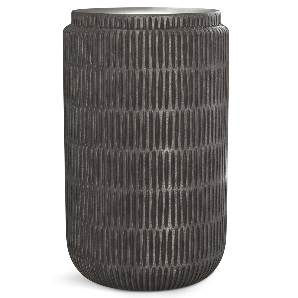 SIMPLIHOME Whitney Industrial 17 inch Wide Metal Storage Accent Side Table in Antique Bronze, Fully Assembled for the Living Room and Bedroom