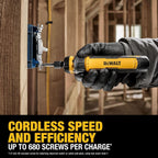 DEWALT Cordless Screwdriver USB Rechargeable with FLEXDRIVE Control and Screwdriver Bit Set, Electric Screwdriver Cordless with LED Light (DWHT66719)