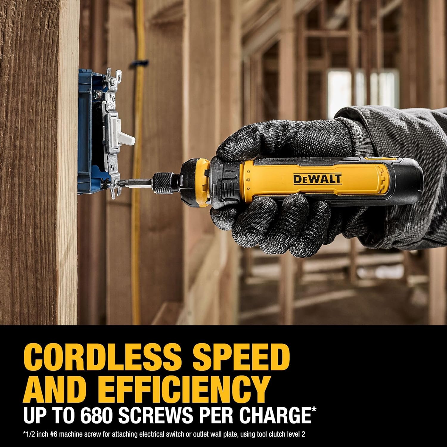 DEWALT Cordless Screwdriver USB Rechargeable with FLEXDRIVE Control and Screwdriver Bit Set, Electric Screwdriver Cordless with LED Light (DWHT66719)