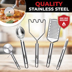 Kaluns 50 PCS Silicone Kitchen Utensils Set - Mothers's Day Gifts For Mom Wife Complete Kitchen Set 800°F Heat Resistant Non-Stick Premium Silicone Cooking Utensils W Wooden Handles Gifts For Mothers