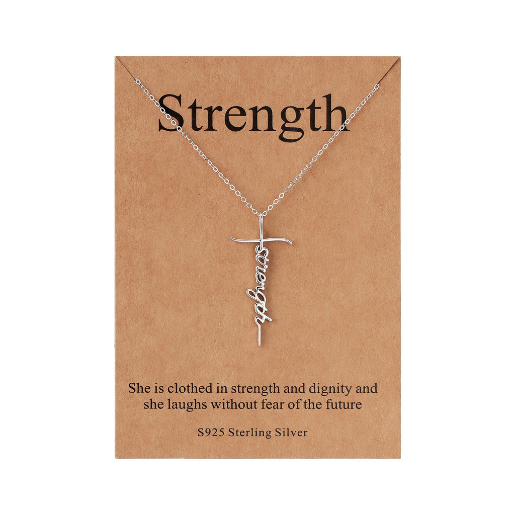 Lcherry Faith Cross Pendant Necklace for Women Religious Christian Jewelry Mother's Day Gifts for Women