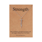 Lcherry Faith Cross Pendant Necklace for Women Religious Christian Jewelry Mother's Day Gifts for Women