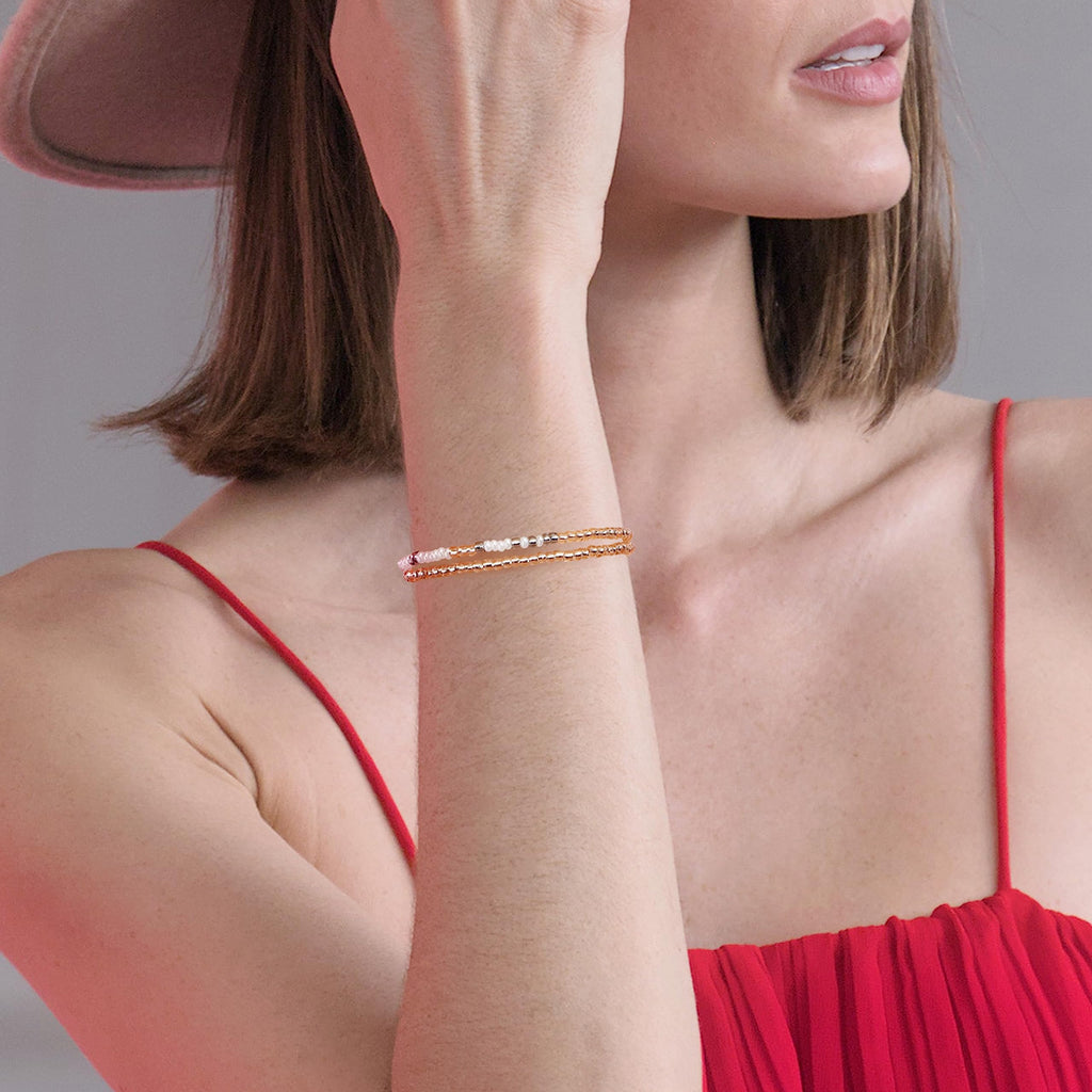 JoycuFF Cadeaux pour Femmes Maman Fille Sœur Amies Tante Infirmière Bracelets en Code Morse Inspirants pour Elle Bijoux d'Encouragement Inspirant et d'Autonomisation Tu Rends le Monde Meilleur