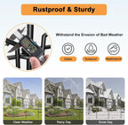 Decorative Garden Fence Animal Barrier with Gate 40 in(H)×27.6 Ft(L) 12 Panels, Dog Rabbit Fencing Arched Rustproof Metal No Dig Pet Outdoor Garden Fence for Yard, Patio, Flower Bed