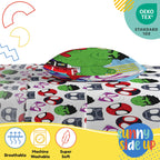 Sunny Side Up Minecraft Creeper & Animals Twin Sheet Set - 3 Piece Kids Bedding Set Includes Pillow Cover - Super Soft Microfiber Sheets