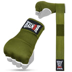 HUNTER Gel Padded Inner Gloves with Hand Wraps for Boxing, Quick Elastic Training Wraps for Men & Women, Muay Thai MMA Kickboxing Martial Arts Knuckle Wrist Protector (Pair)