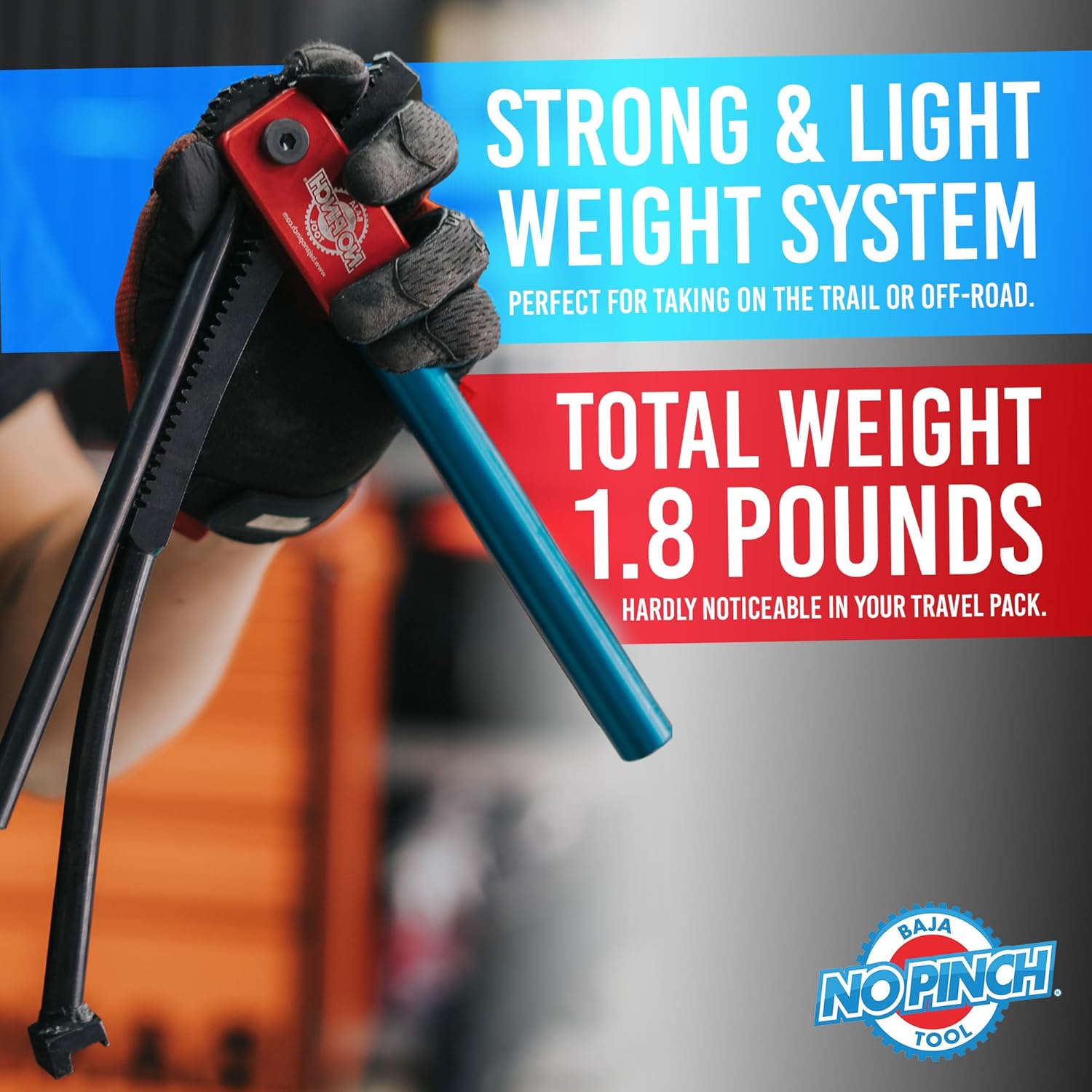 Baja No Pinch Tool Original Tire Changing Kit – Dirt Bike Tire Changing Tools for Enduro and Motocross – Compact Tool for 16" to 21" Wheels – Prevents Tube Pinching – Fits 20mm Axles