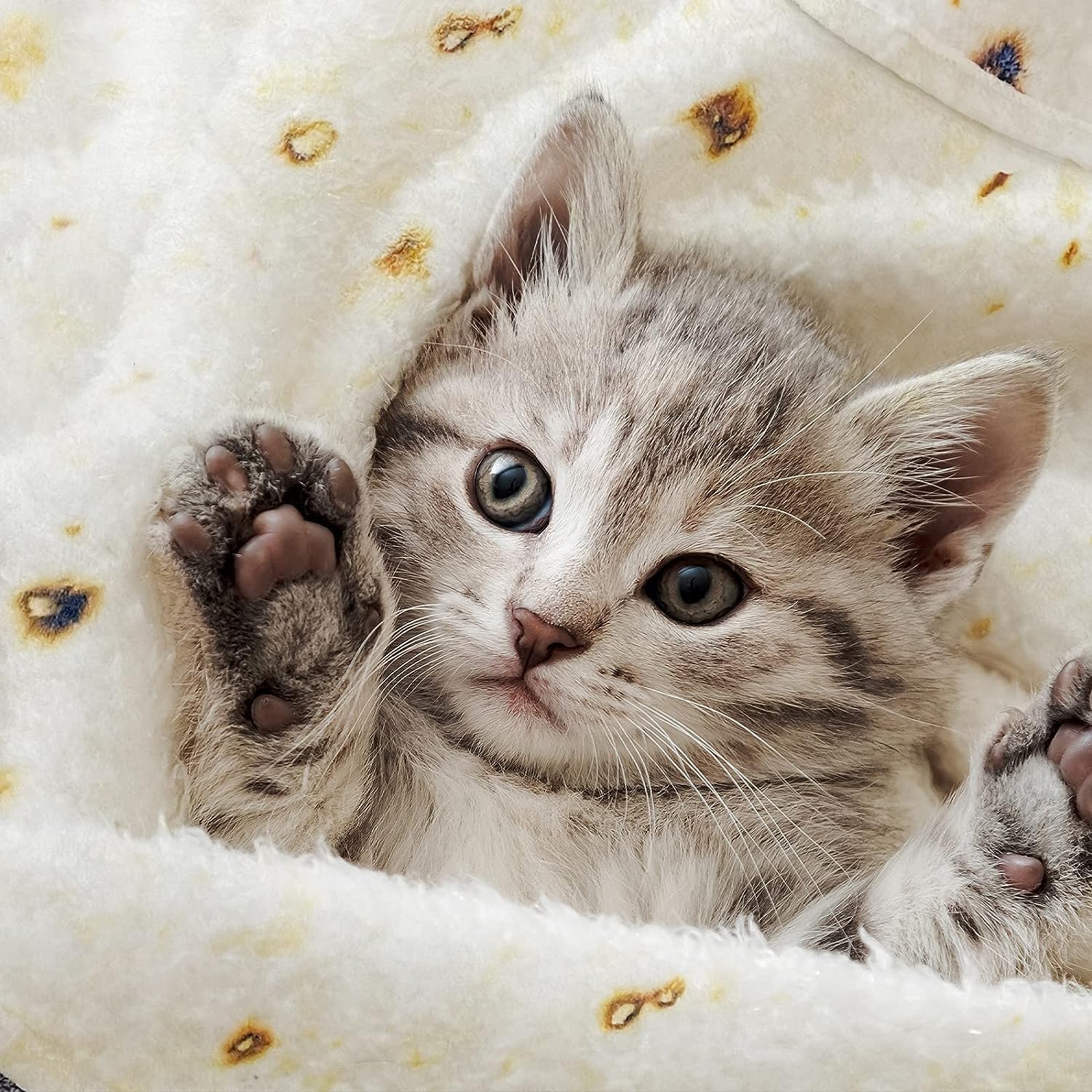 Tortilla-tæppe, baby burritos svøb tæppe, taco tæppe til nyfødt toddler, 285 GSM blødt flannel bærbart tæppe sjove gaver til babyshower dreng pige 0-3 6 9 måneder