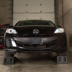 Black Widow Plastic Car Service Ramps - Lifts Vehicles 6.25" H for Maintenance or Oil Changes - Each Ramp is 12" W and 10,000 lbs. Capacity Per Pair-Pack of Two