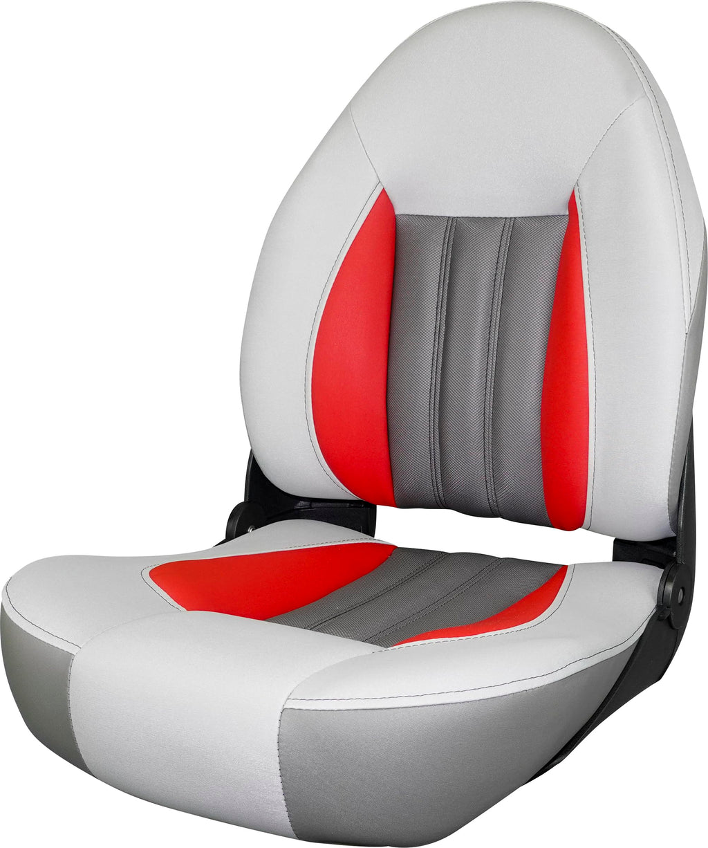 Tempress ProBax Orthopedic Folding High Back Boat Seat (Black/Charcoal/Carbon)