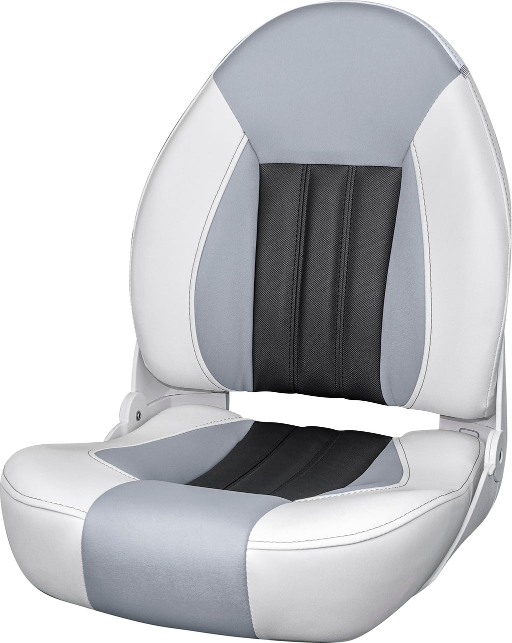 Tempress ProBax Orthopedic Folding High Back Boat Seat (Black/Charcoal/Carbon)