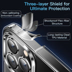 CASEKOO for iPhone 13 Pro Max Case Crystal Clear, [Not Yellowing] [Military-Drop Protection] Shockproof Protective for iPhone 13 ProMax Phone Case 6.7 inch 2021, Clear