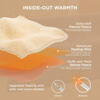 Bedsure Electric Blanket Queen Size - Dual Control Heated Blanket Queen, GentleSoft™ Fast Heating with 10 Time Settings & 10 Heat Settings, Warm Gift for Grandma (84x90 inches, Grey)