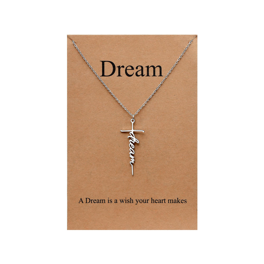 Lcherry Faith Cross Pendant Necklace for Women Religious Christian Jewelry Mother's Day Gifts for Women