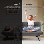 Convertible Futon Sofa Bed,71" Memory Foam Futon Couch,Detachable Cushion,Adjustable Backrest & Armrest,Linen Modern Loveseat Sleeper Recliner for Living Room,Office,Apartment,Medium Grey