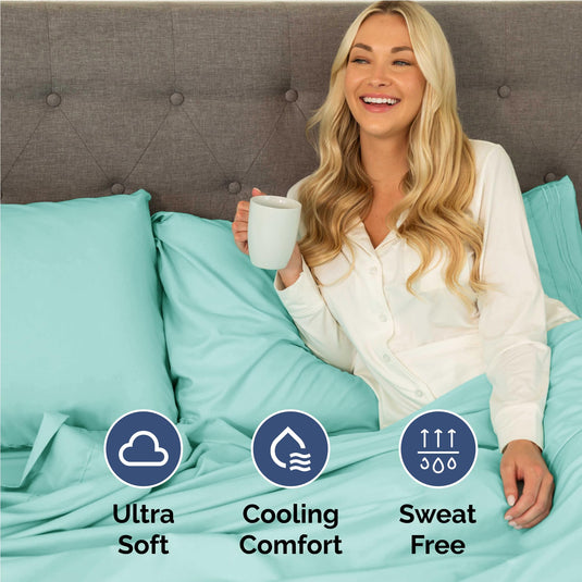 King 6 Piece Sheet Set - Breathable & Cooling Bed Sheets - Hotel Luxury Bed Sheets for Women, Men, Kids & Teens - Comfy Bedding with Deep Pockets & Easy Fit - Soft and Wrinkle Free - King White Sheets