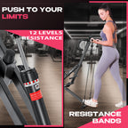 BODY RHYTHM Squat Machine for Home Gym, Squat Assist Trainer, Rowing Machine for Full Body Workout, 220 LBS Loading Capacity (Black)