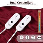 Heated Blanket Electric Blanket Full Size, Super Soft Cozy Upgraded Flannel Heating Blanket with 6 Heating Levels & 1-10 Hours Auto Off, Fast Heating & Overheat Protection, 72" x 84", Dark Gray