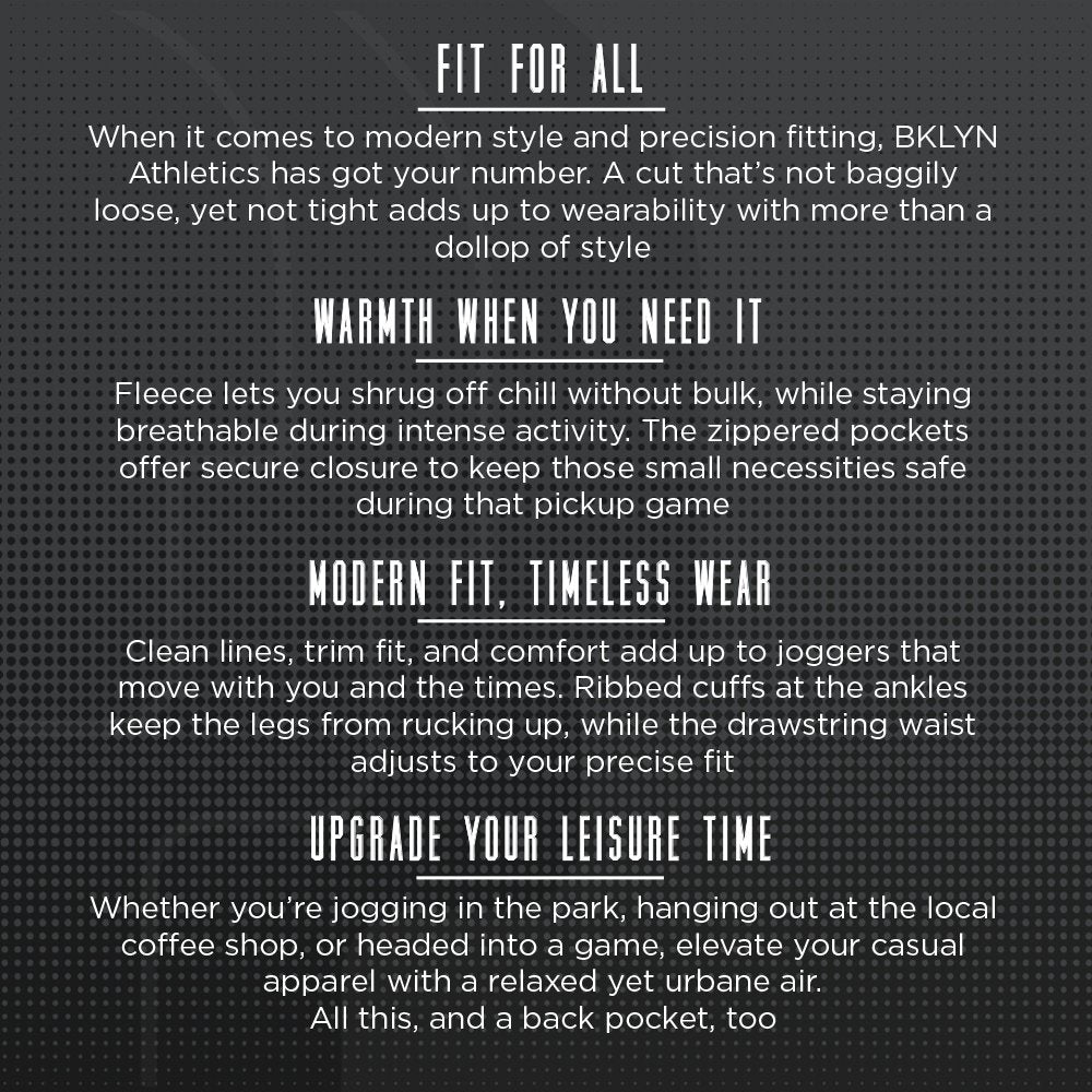 Brooklyn Athletics Men's Fleece Jogger Pants Active Zipper Pocket Sweatpants, Olive Camo, Large