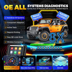 Autel Scanner MaxiCOM MK808BT PRO, 2025 2.0 Full Bidirectional Diagnostic Tool as MK900 MX900 MK900BT, Pro Ver. of MK808S MX808S, 3000+ Test, 28+ Service, All System, Brake Bleed, Injector Coding, FCA