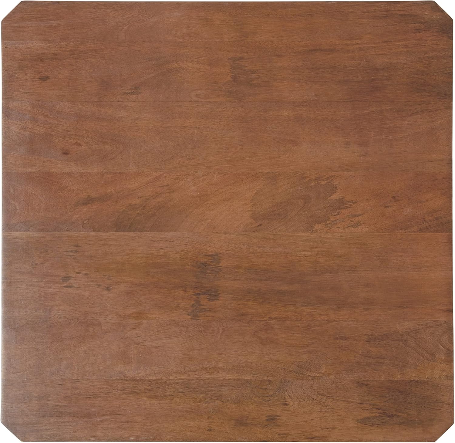 Kate and Laurel Talcott Modern Tiered Square Coffee Table; 26 x 26 x 18; Walnut Brown; Transitional Two-Tier Rectangular Living Room Table with Storage and Mango Wood Construction