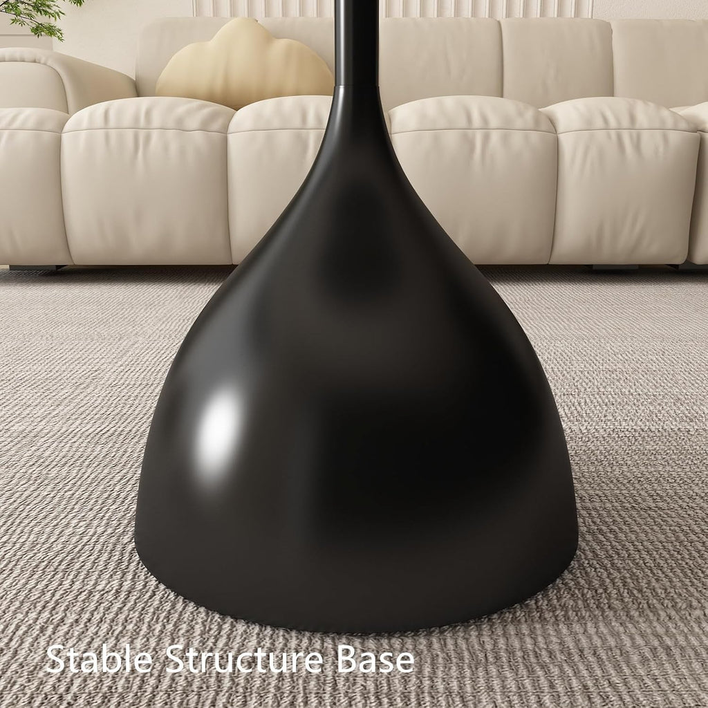 Nesting Tables, Black Side Tables, Modern End Tables for Living Room Nesting Coffee Table Set of 2,Console Table Pedestal Tables